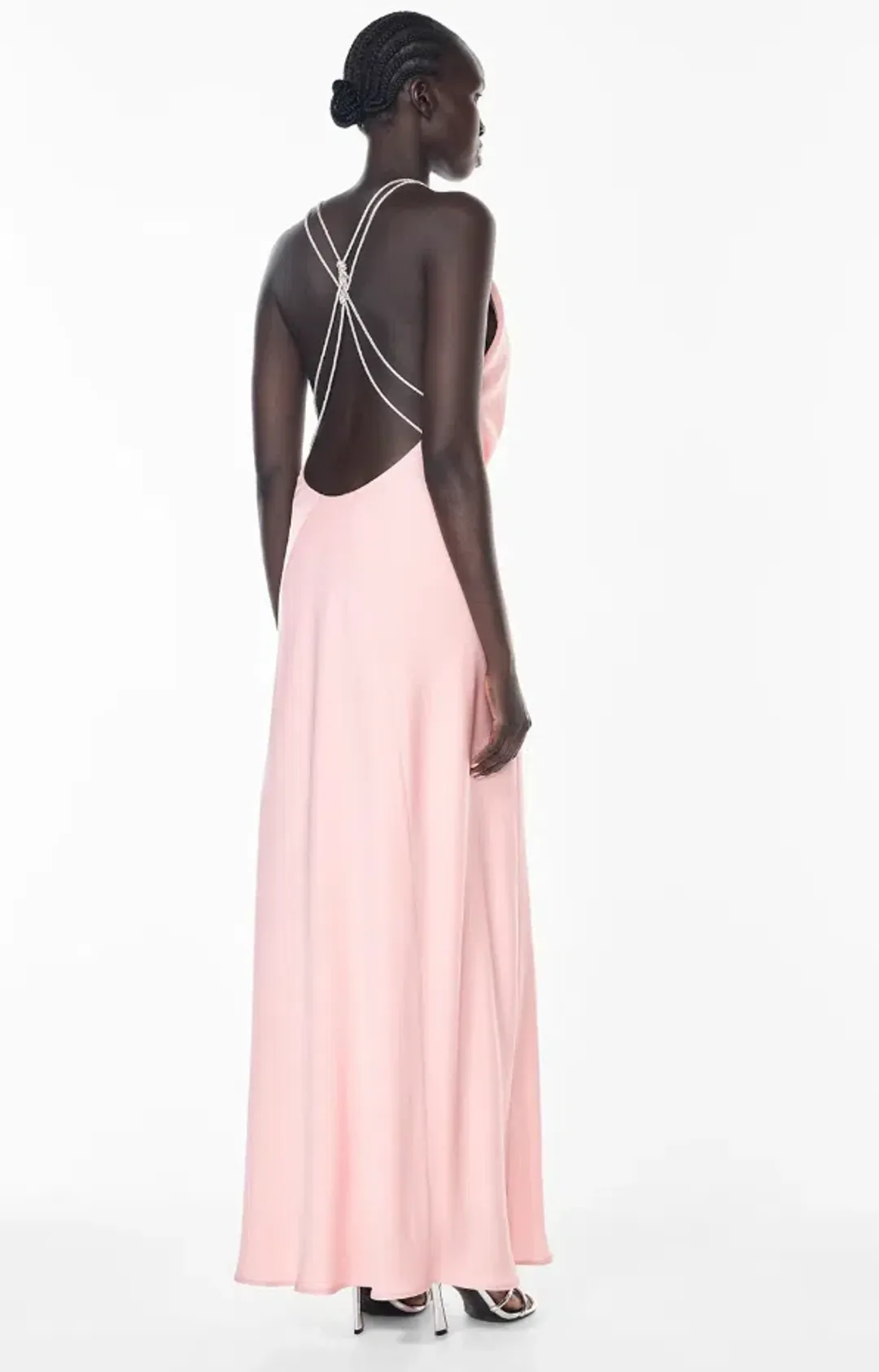 Manning Cartell First Dance Cowl Dress Pastel Pink Size 10 for rent on The Volte - main image