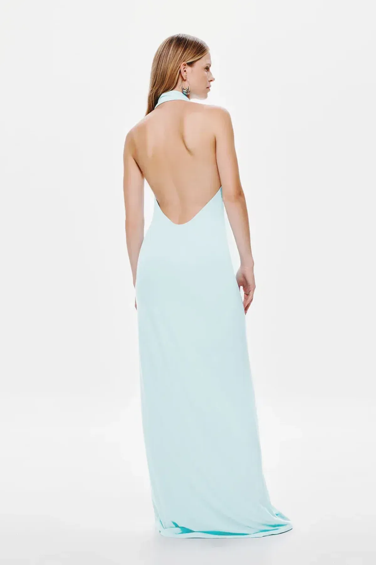 MISHA THE 'RIVERA' JERSEY DRESS Ice Blue size M - Image 2