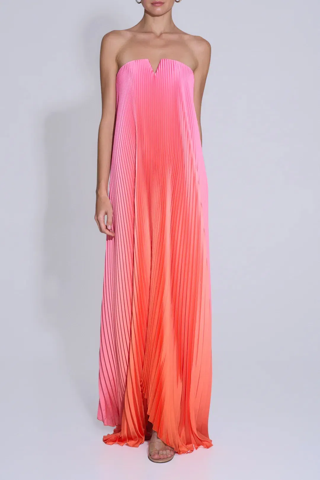 Lidee Woman Black Tie Gown / Sunset Ombre / Size 10 for rent on The Volte - main image