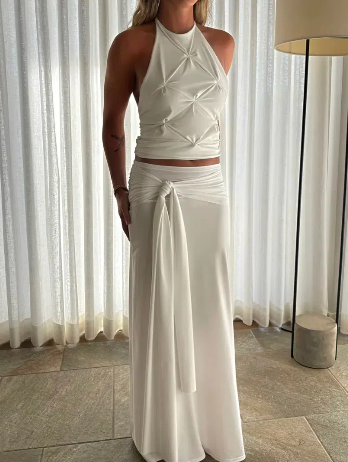 Donna's Daughter, Suki set, maxi, white, size 8 - Image 2