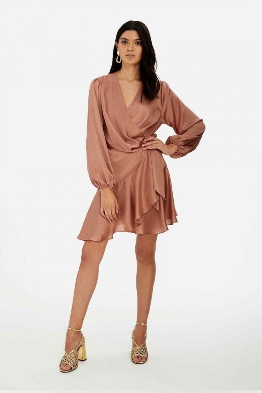 Sheike Eden Dress Rose size 6-8 for rent on The Volte - main image