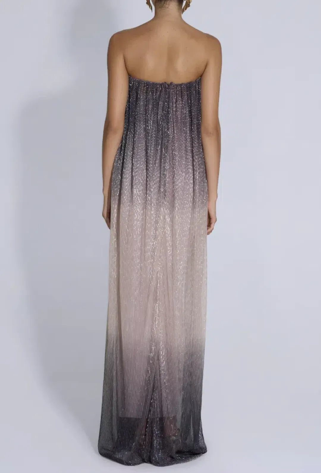 L'idee Dante Maxi Dress Smoke Lurex - 10 for rent on The Volte - main image