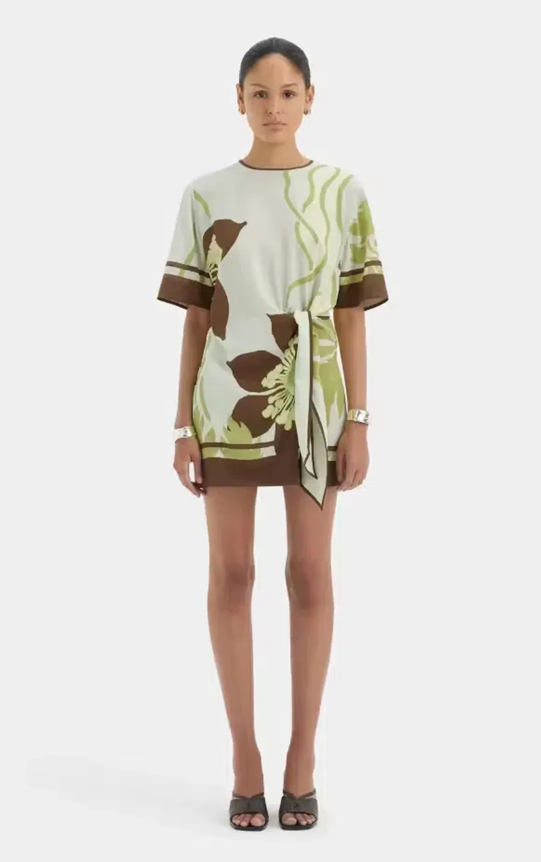 Sir Amaia Mini Dress in Floral Vine Size 10 for rent on The Volte - main image