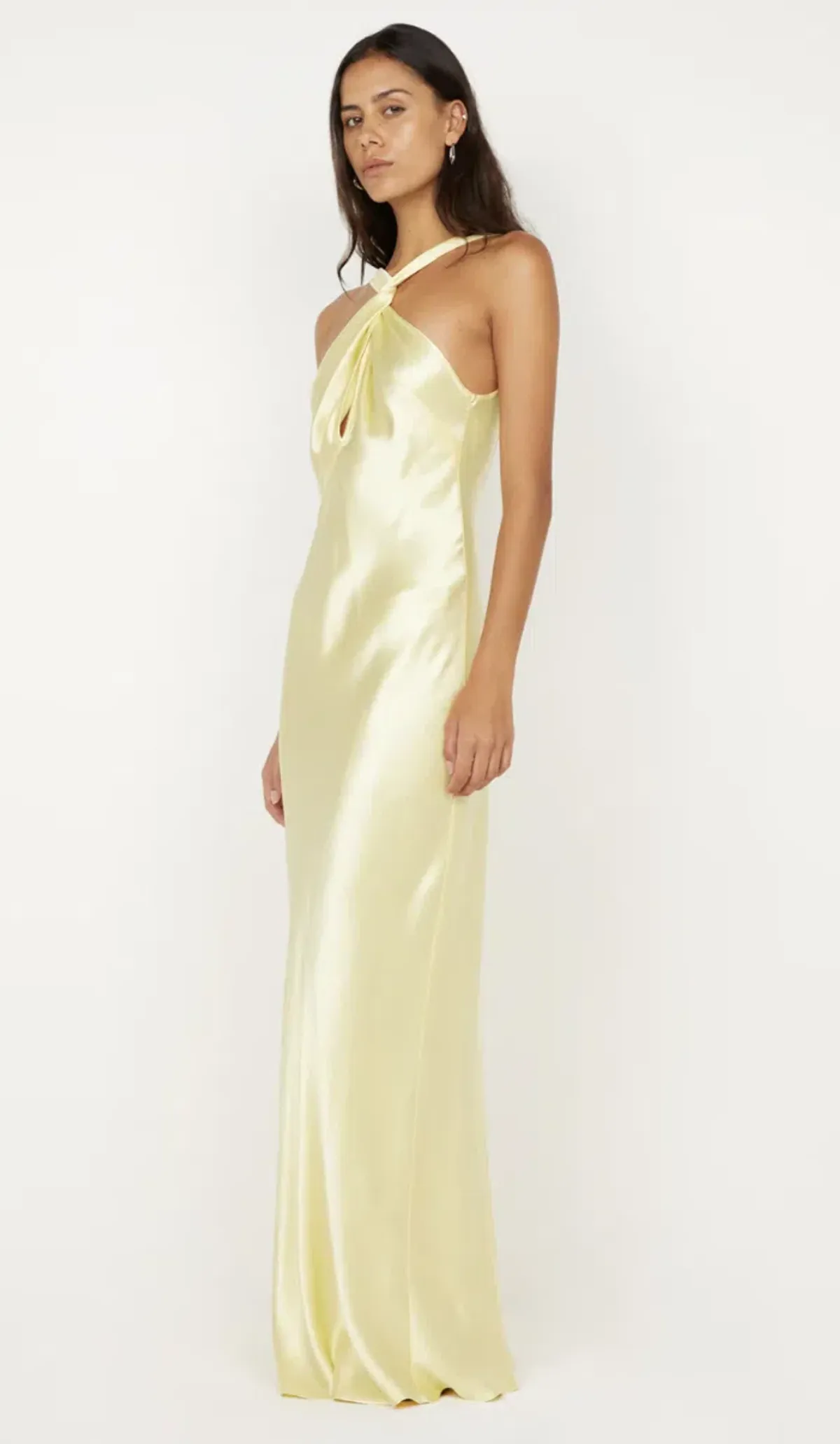 Bec & Bridge Ice Yellow Elisia Twist Maxi Dress - 10 - Image 3