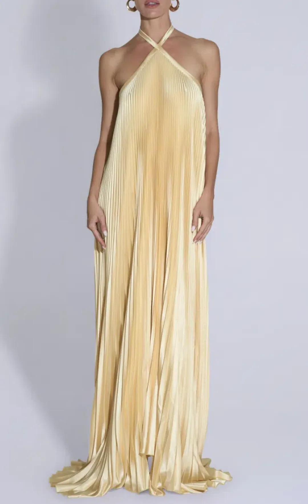 L'idee Deesse Gown Butter Yellow - 10 for rent on The Volte - main image