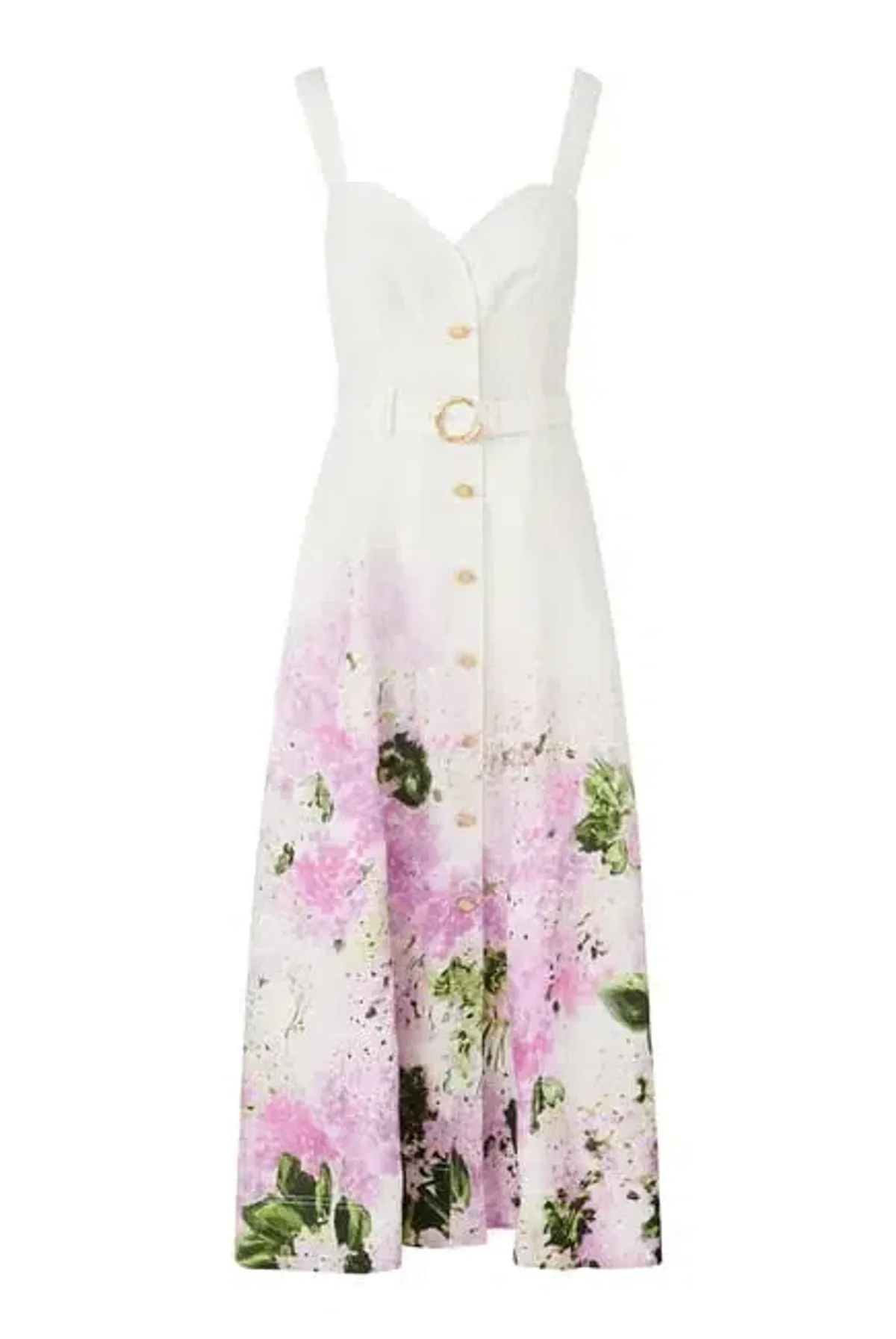 AJE EARTHA MIDI DRESS in PINK HYDRANGEA SIZE 14 - Image 5