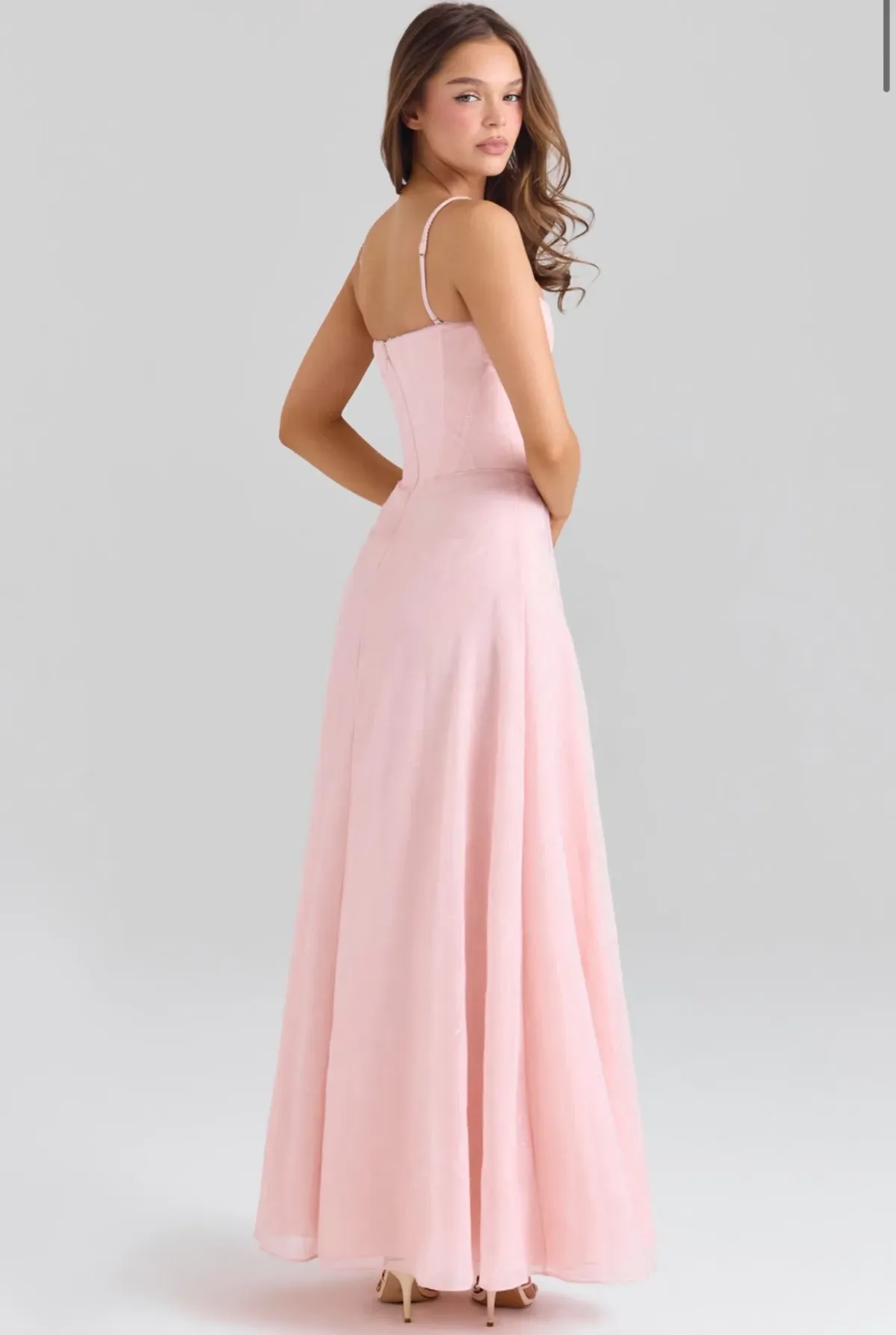 House of CB Esme blush pink maxi dress size 16 - Image 3
