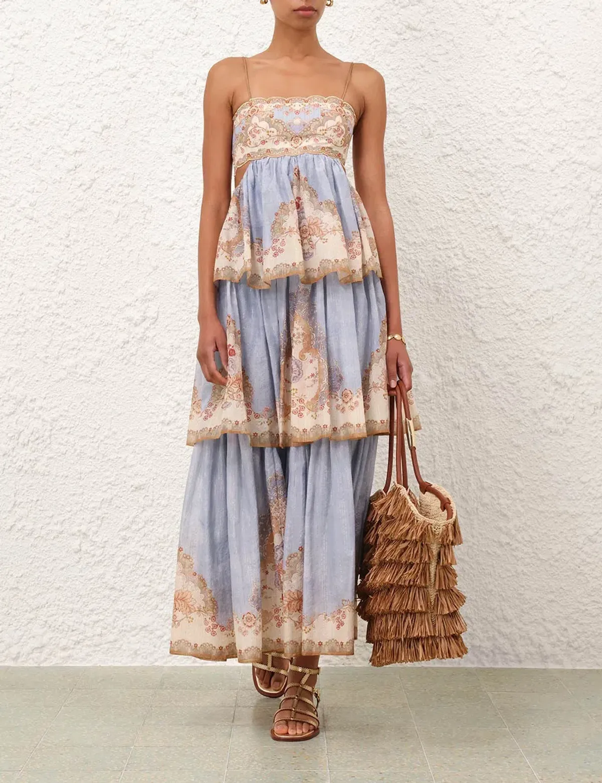 Zimmermann Daylight Tiered Maxi Dress; size 1 / AU 10 - Image 7