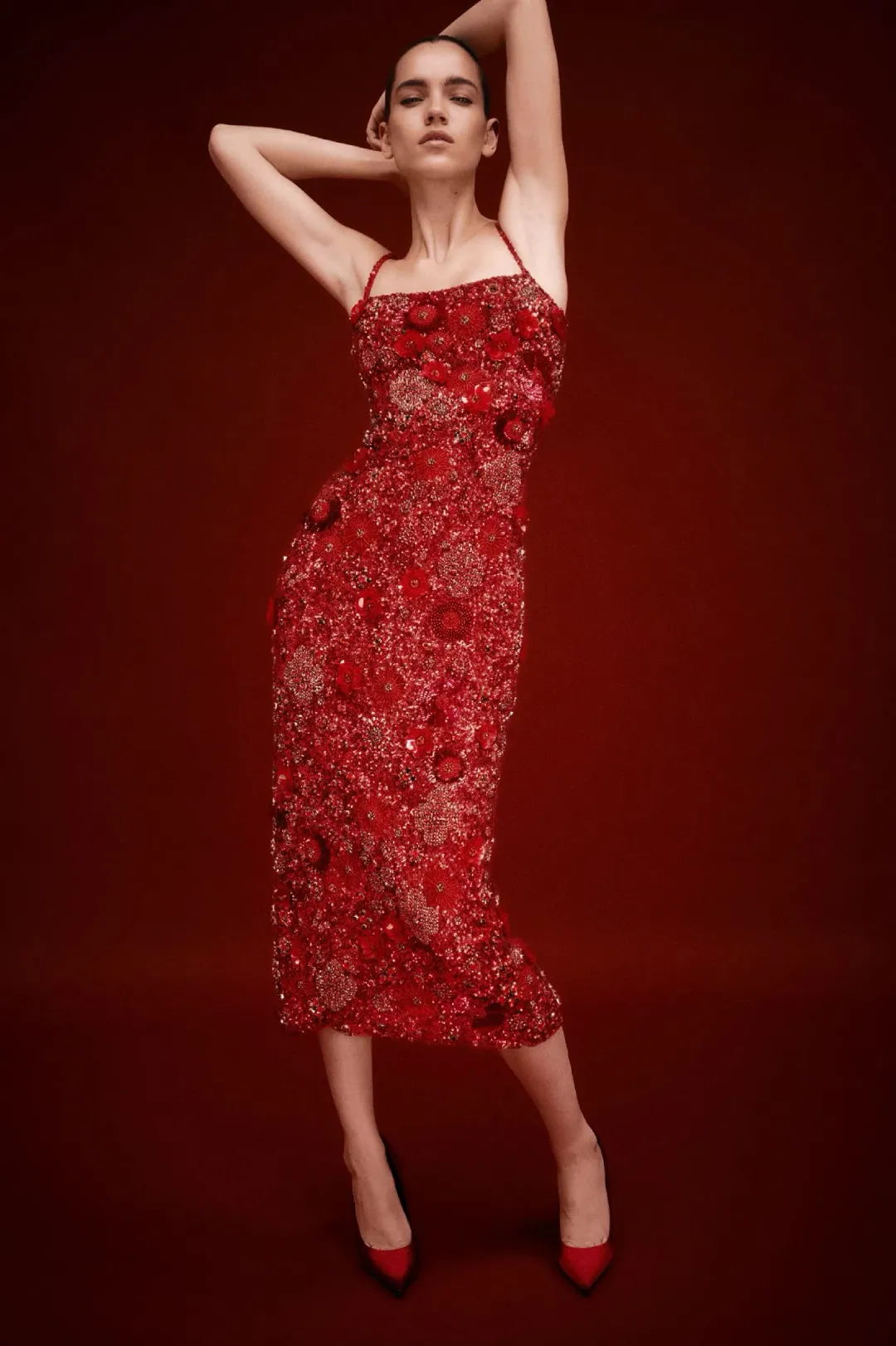 Rachel Gilbert Francesca Gown Red Size 0 for rent on The Volte - main image