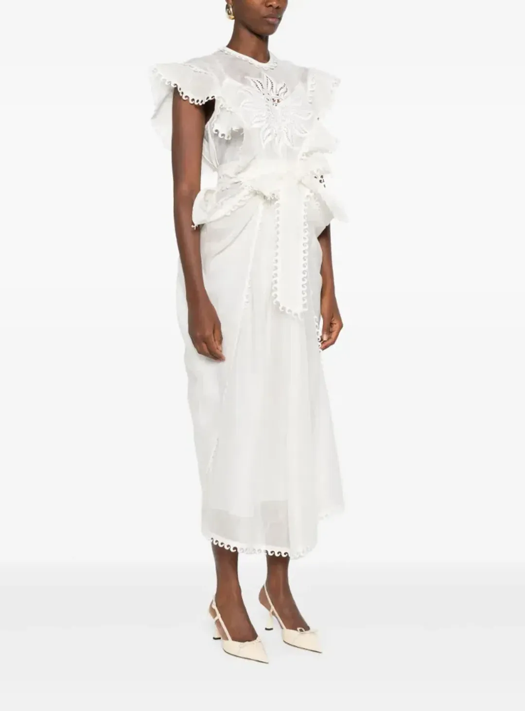 ZIMMERMANN Balance Waterfall dress size M for rent on The Volte - main image