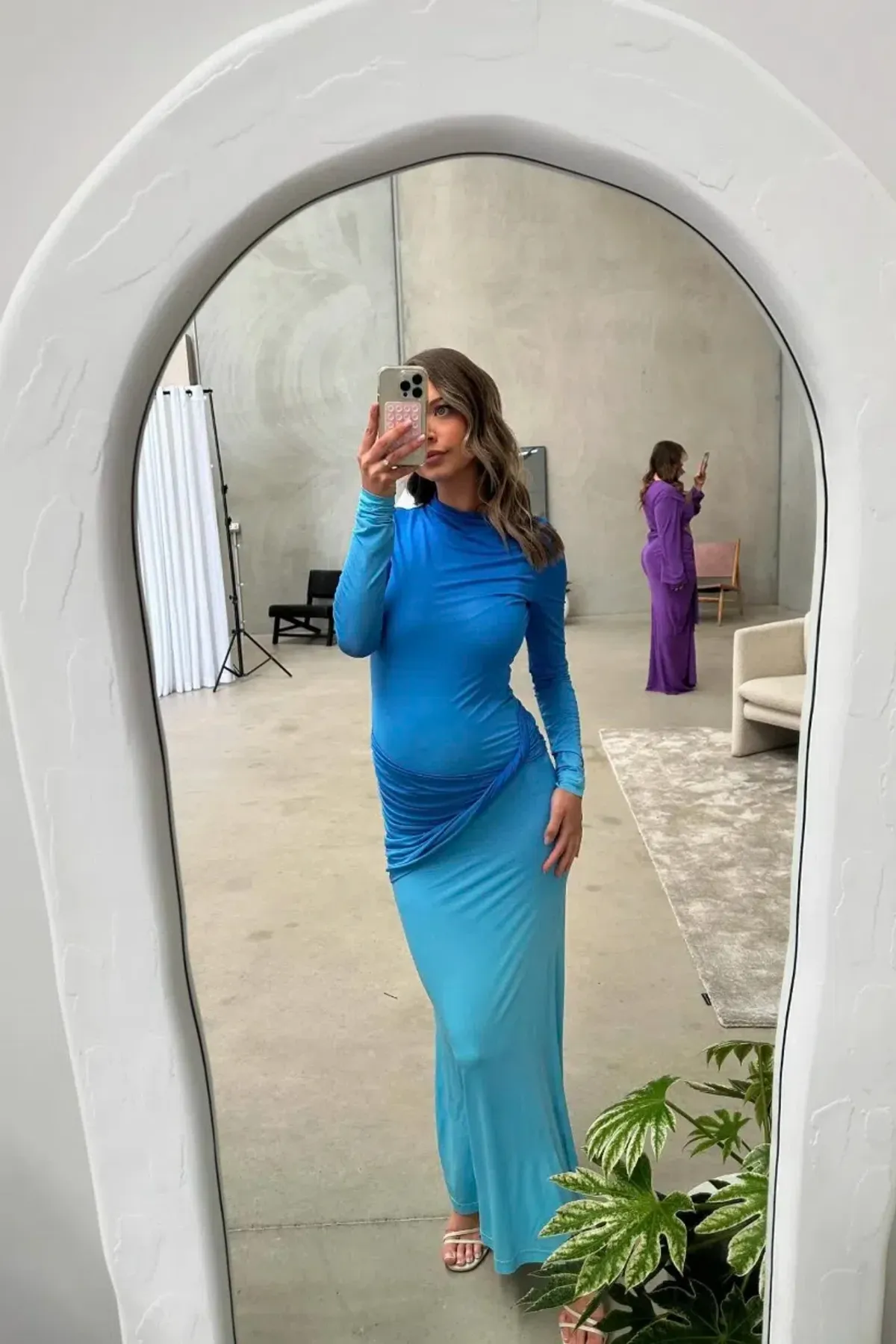 Life form jersey maxi blue size 8 - Image 2