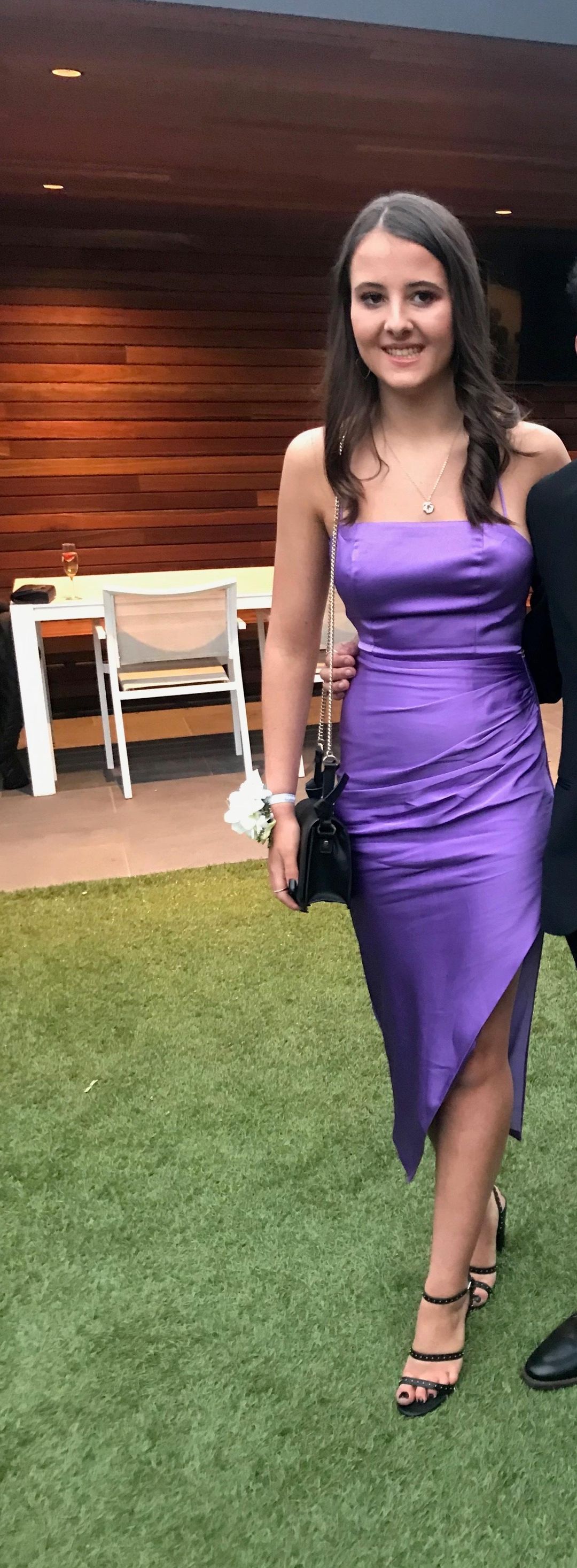 Manning Cartell Miami Heat Backless Dress Purple for rent on The Volte - main image