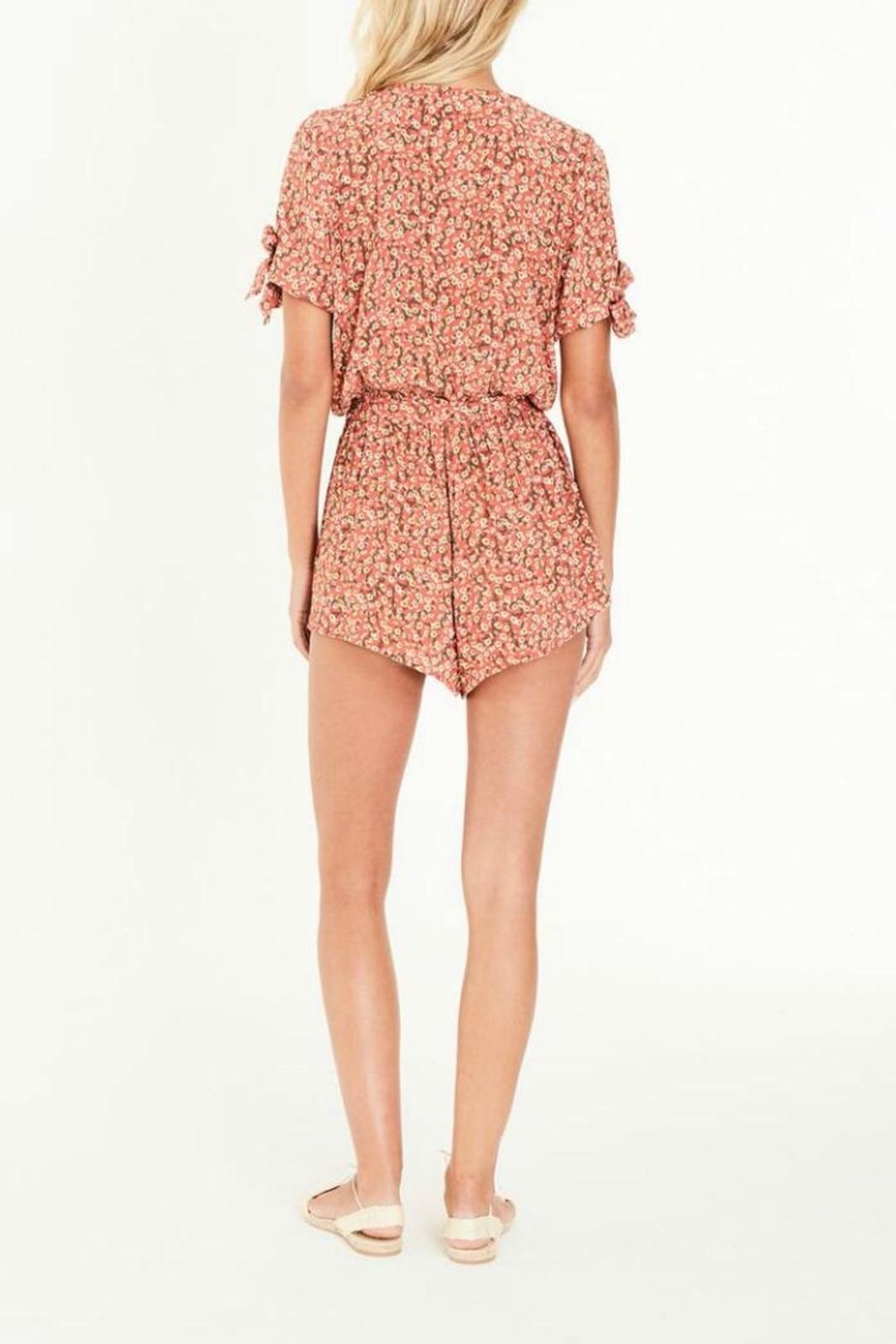 Faithfull The Brand  Cusco Playsuit  Orange Size 6 for rent on The Volte - main image