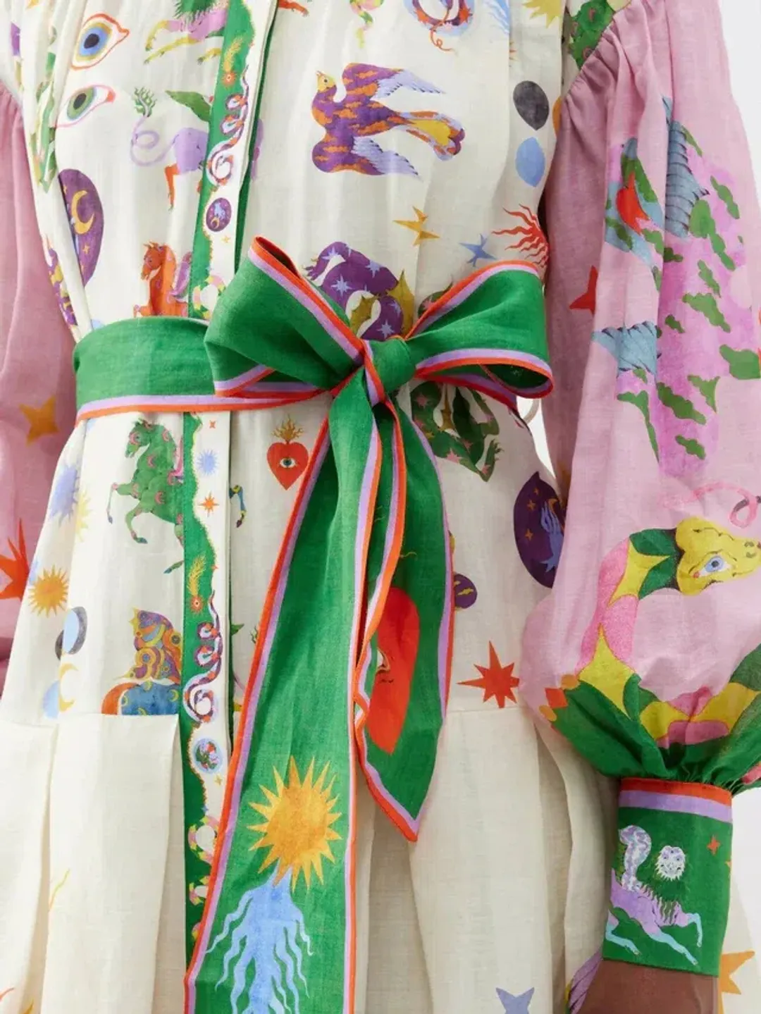 Alemais Seeker Shirtdress Multi Print for rent on The Volte - main image