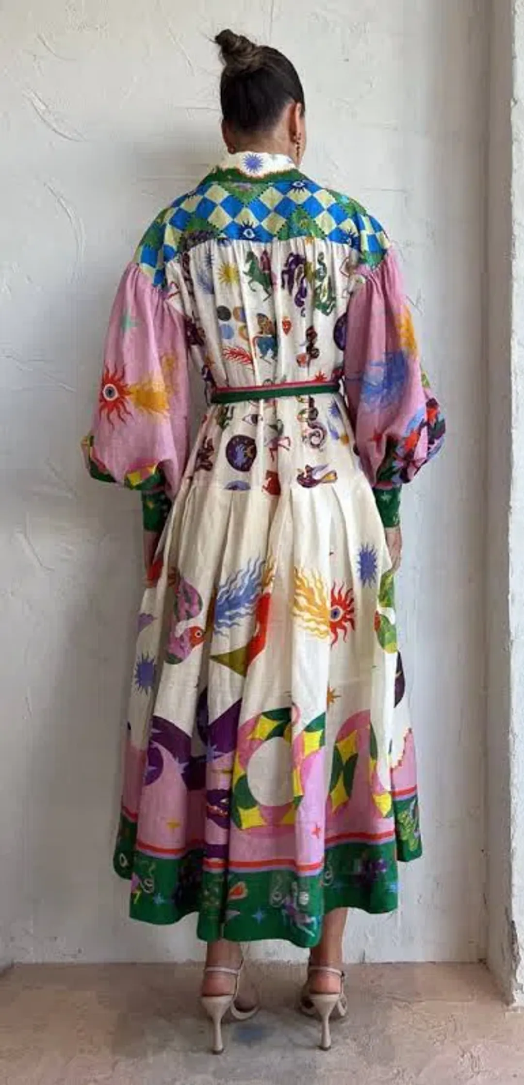 Alemais Seeker Shirtdress Multi Print for rent on The Volte - main image