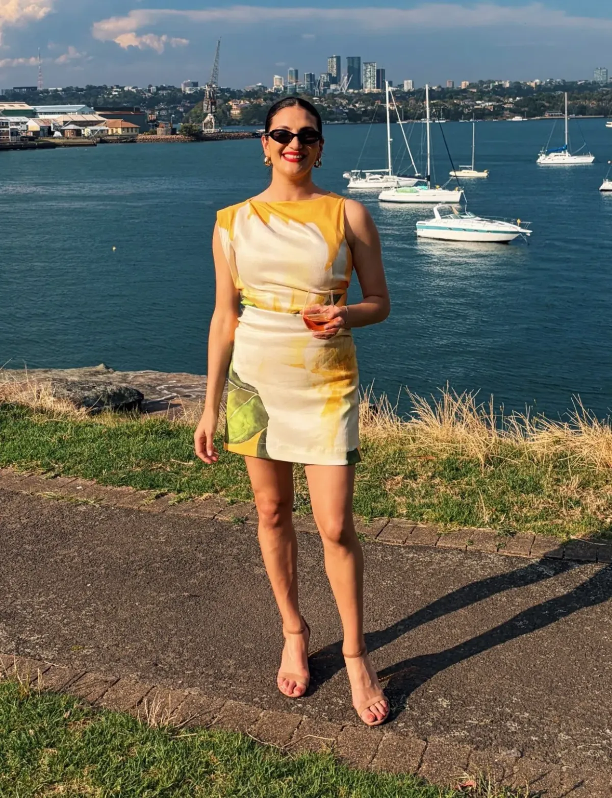 Acler Inkford Yellow Floral Mini Dress - Image 2