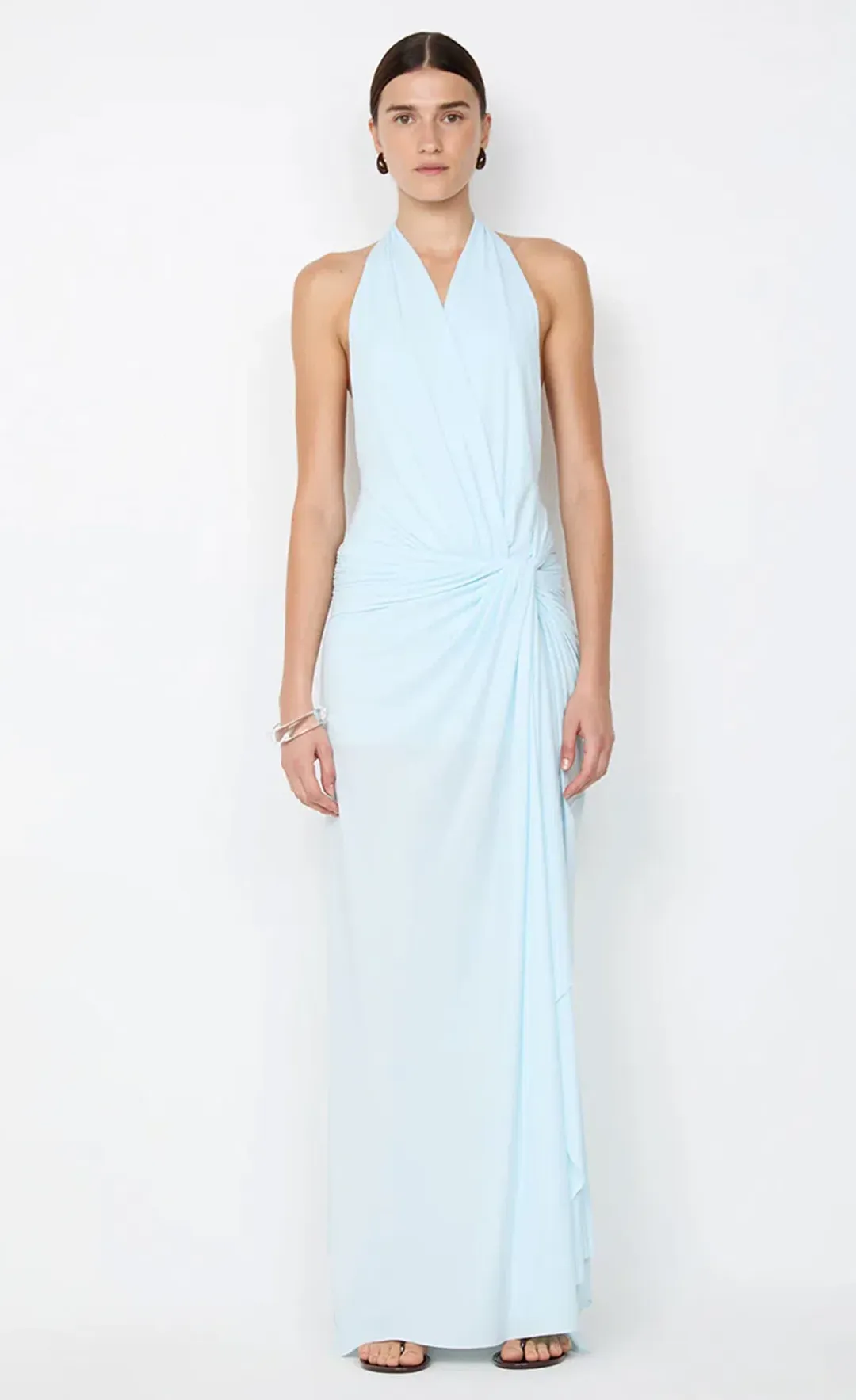 Bec and Bridge Clementine Twist Maxi Dress in Arctic Blue Size 6 / XS AU for rent on The Volte - main image