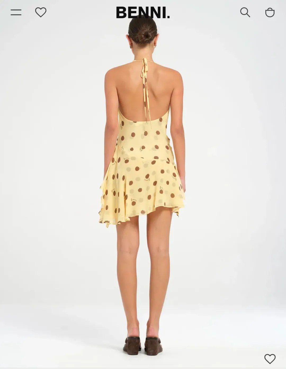 BENNI HARLOW HALTER MINI DRESS for rent on The Volte - main image