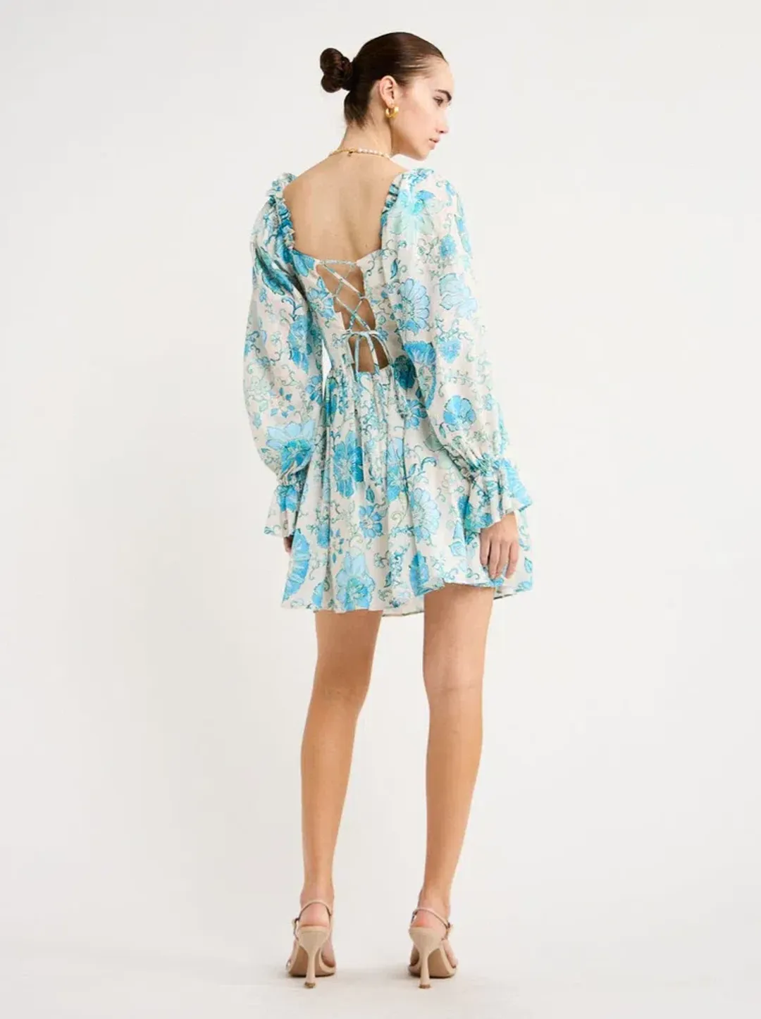 Kate Ford Nemea Tie Back Dress In Multi Size L/3 for rent on The Volte - main image