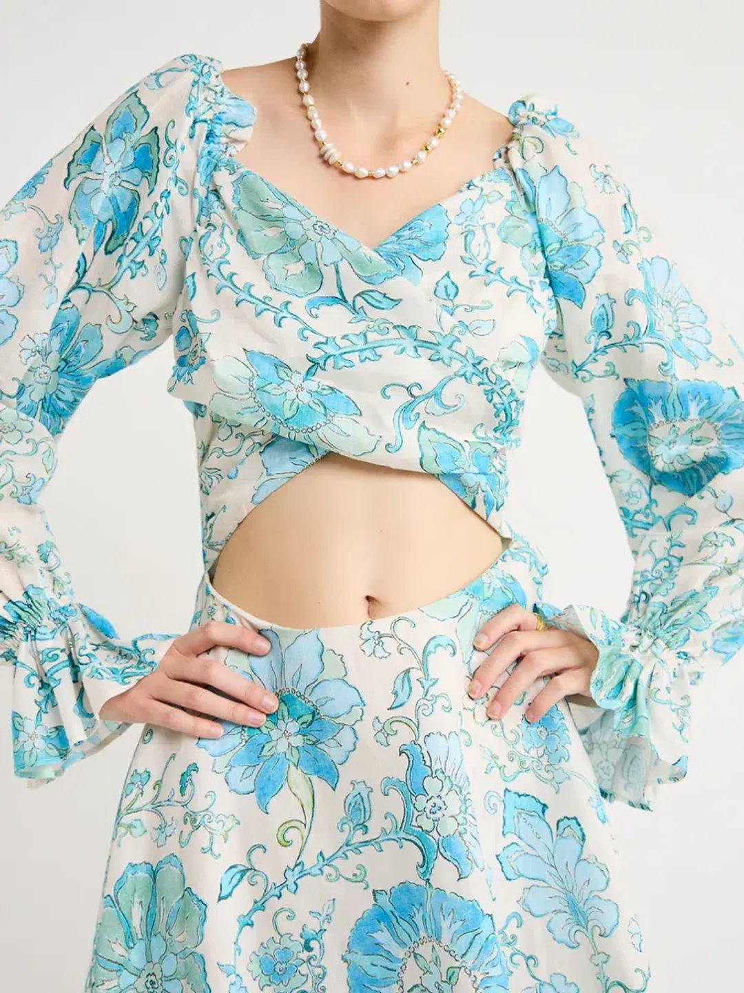 Kate Ford Nemea Tie Back Dress In Multi Size L/3 for rent on The Volte - main image