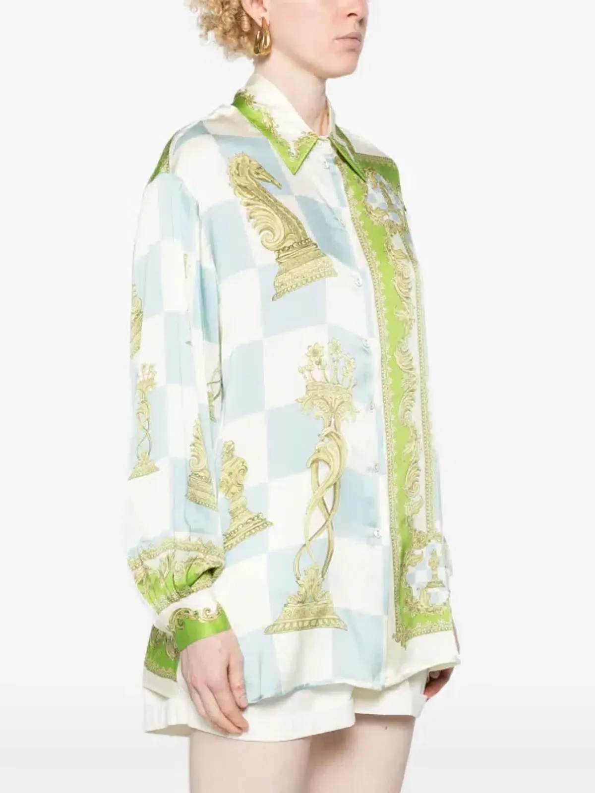 Check mate silk shirt - Image 4