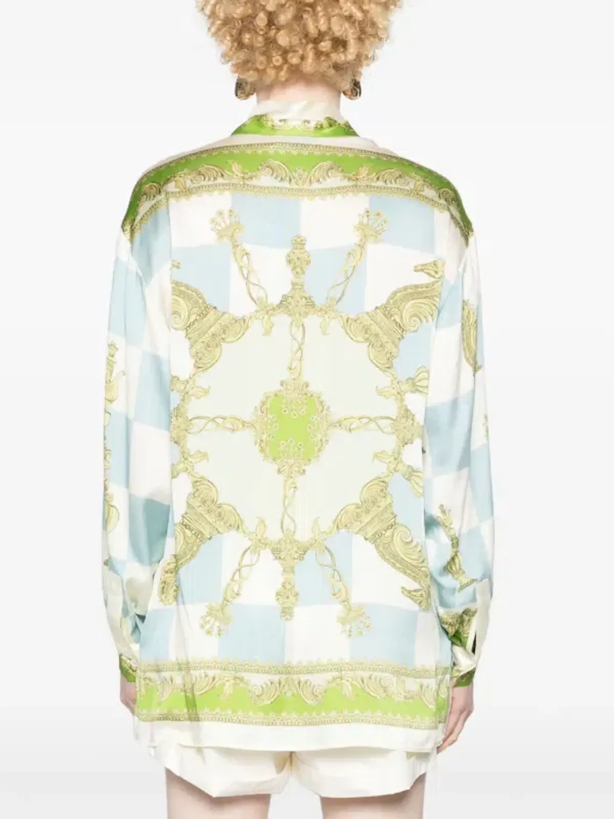 Check mate silk shirt - Image 3