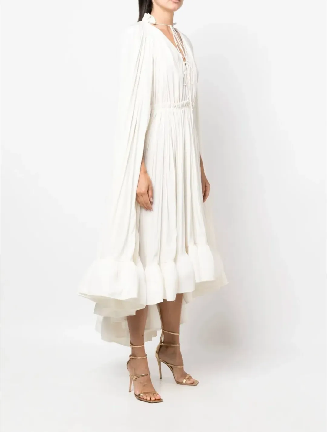 Lanvin CHARMEUSE MIDI DRESS size 46 /AU18 for rent on The Volte - main image