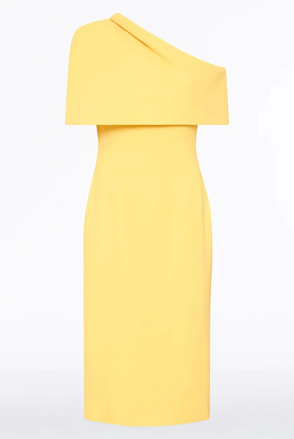 Butter crepe draped collar dress - Image 6