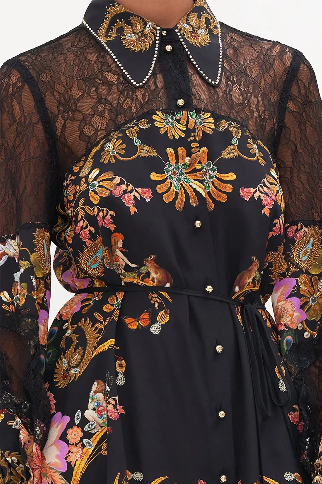 To Catch A Spider Shift Shirt Dress for rent on The Volte - main image