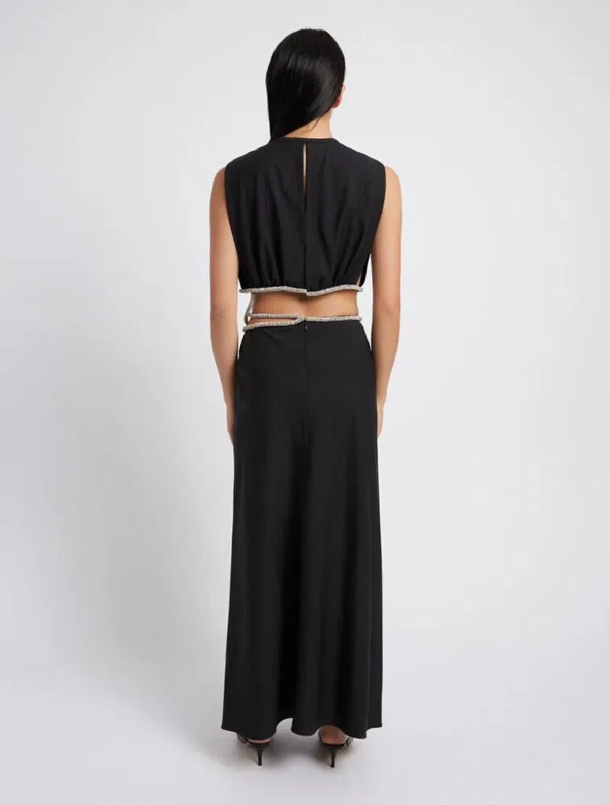 Crystal Interweave Dress Black - Image 4