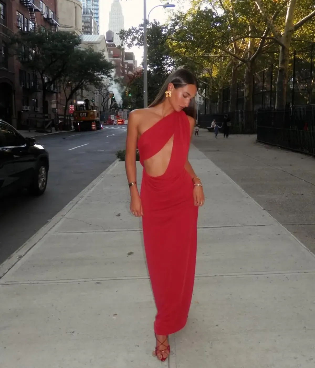 Misha The Solstice Cupro Dress size M / 10 Cherry Red - Image 2