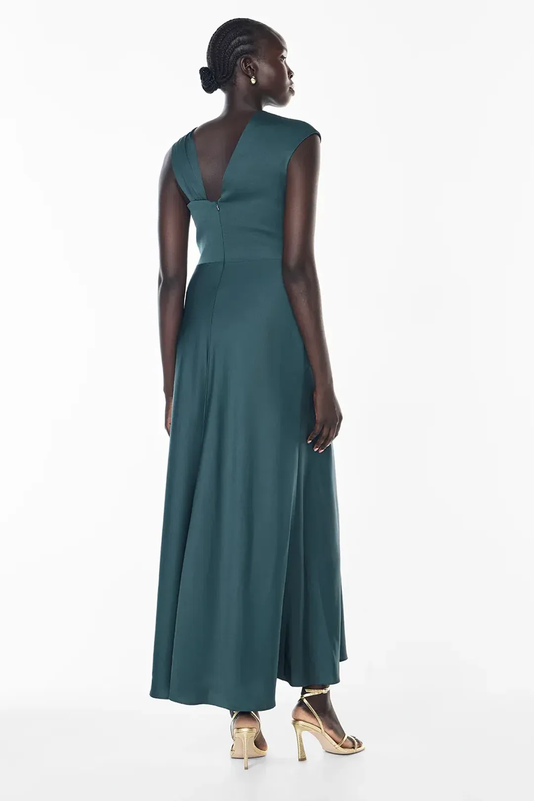 Manning Cartell Your Song Drape Dress Teal Size 8 for rent on The Volte - main image