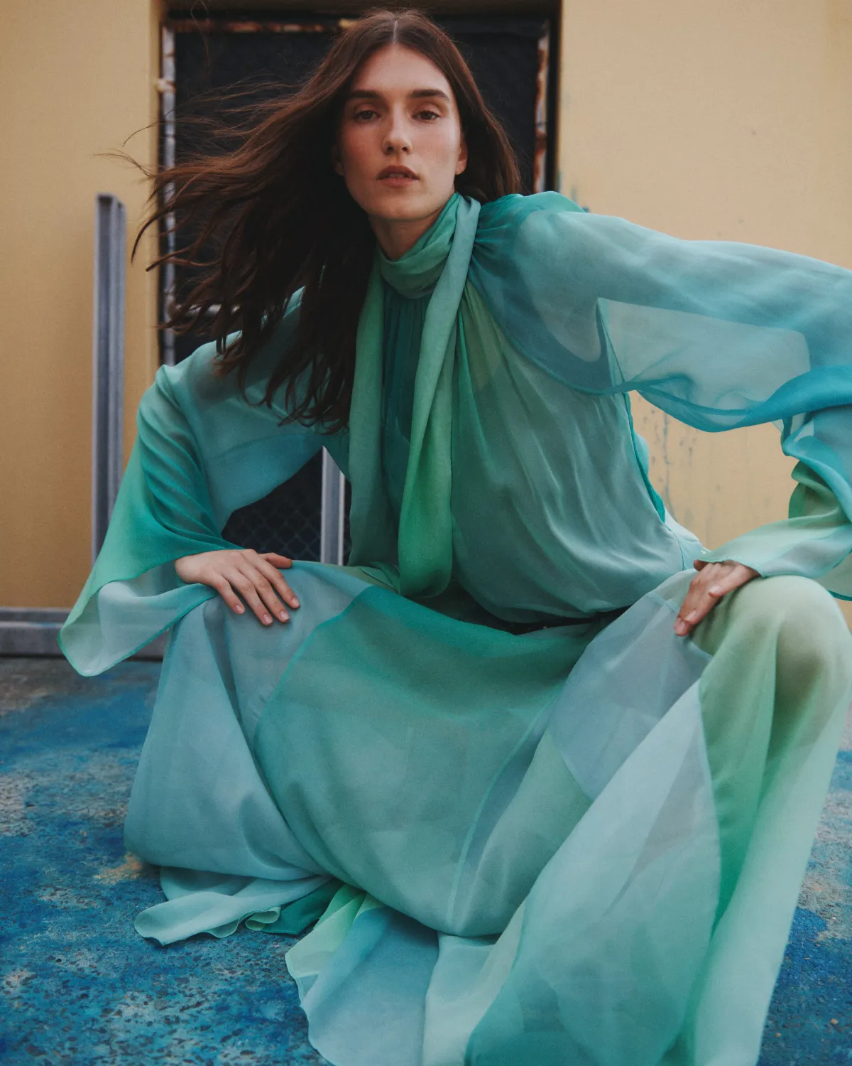 Hansen And Gretel Olympia Maxi Dress Aura Nude Size 10 - Image 2