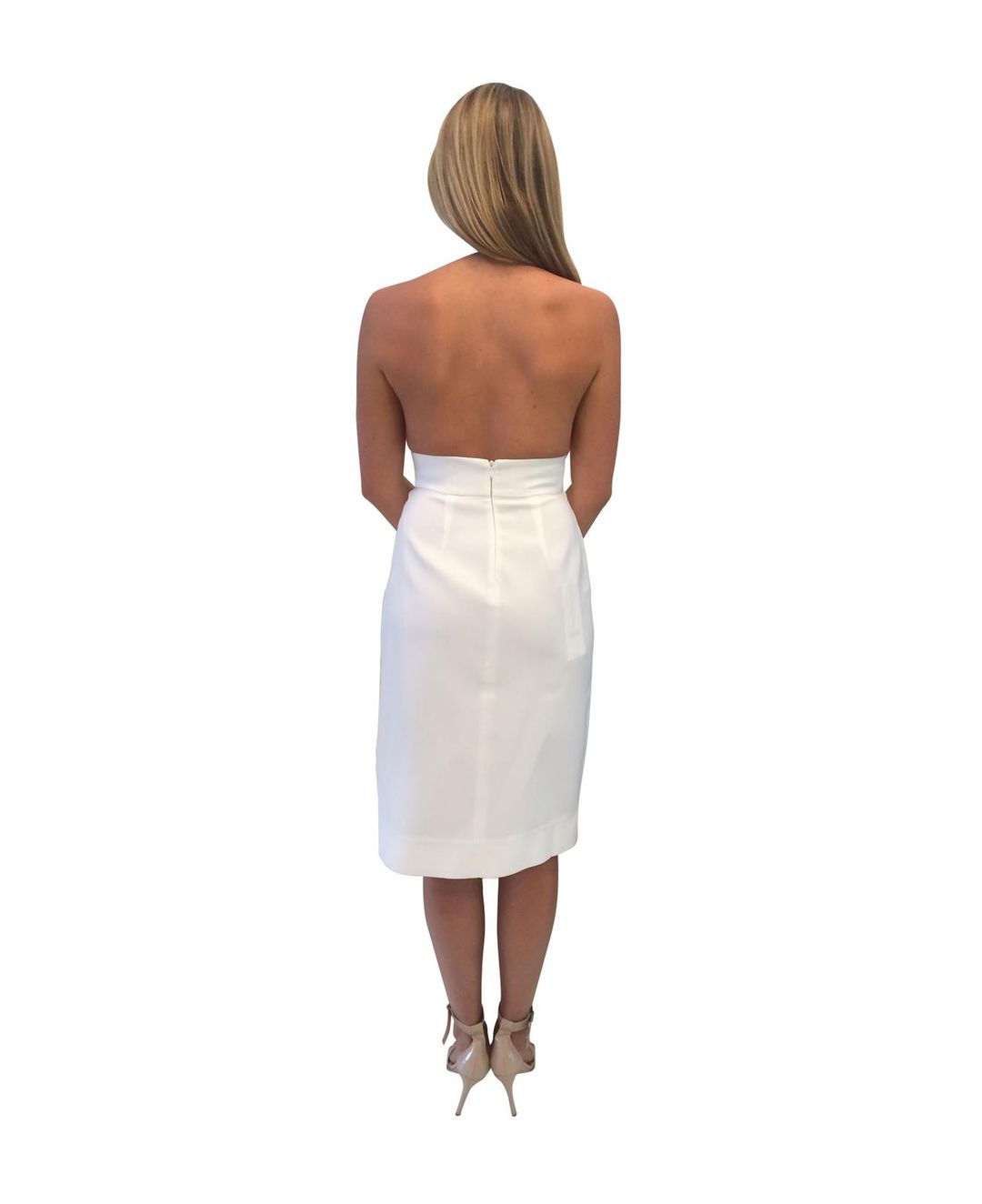 Acler Hardwood Dress Ivory White Size 10 for rent on The Volte - main image