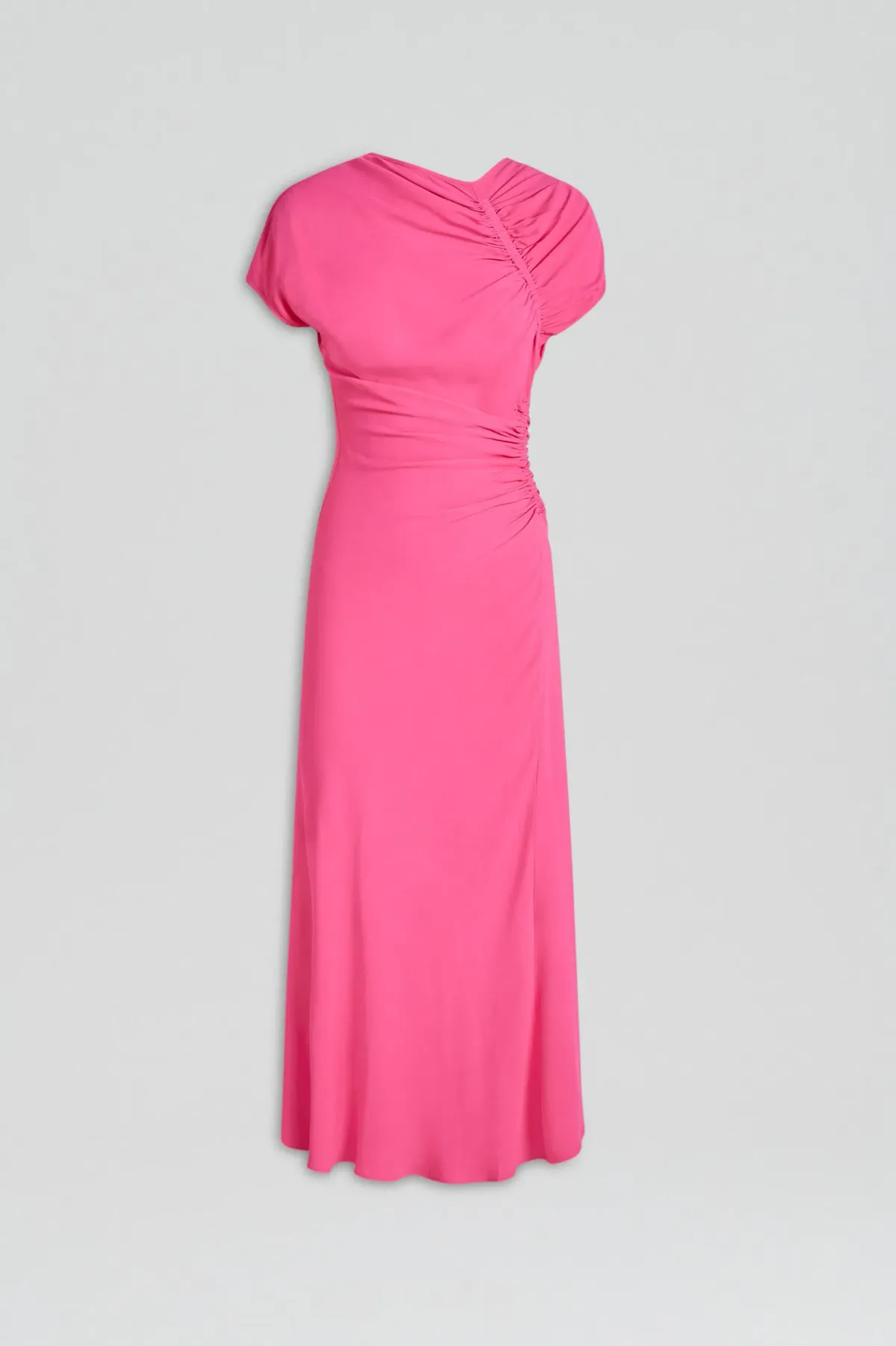 Gathered drape dress pink - Image 5
