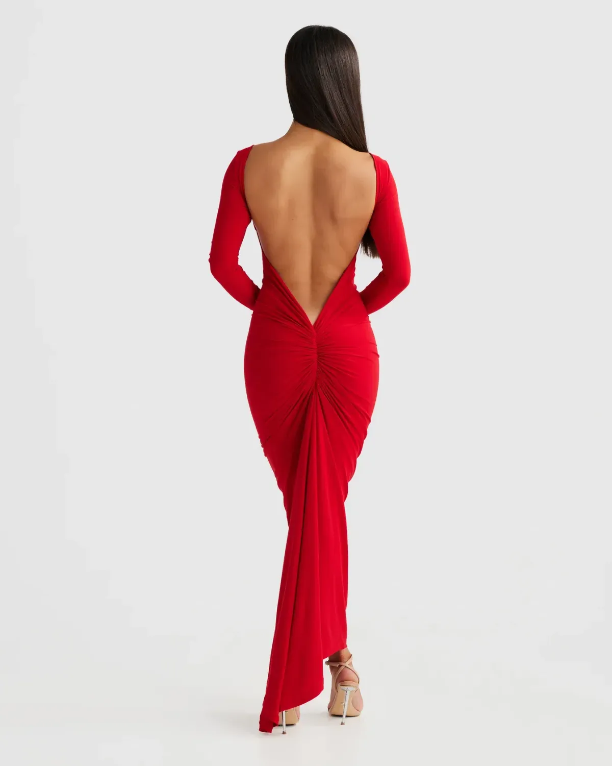 Camila Red Dress - Image 3