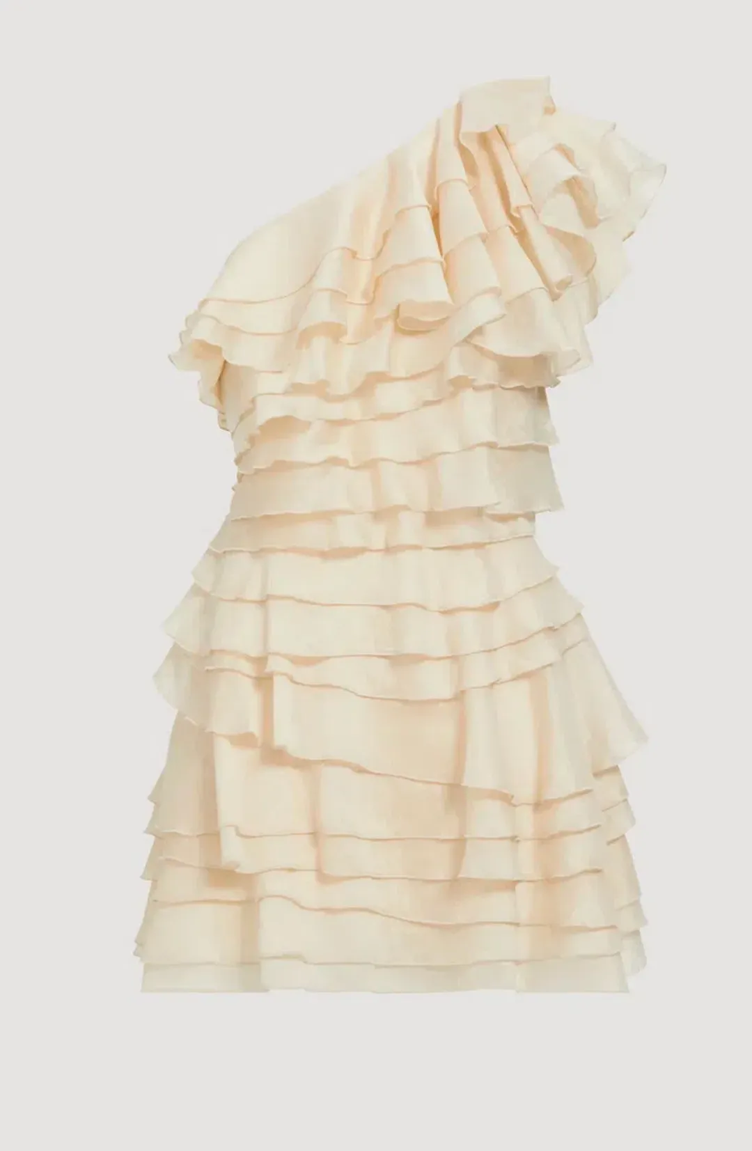 Aje Rosaline Mini Dress Coconut Cream Size 4 for rent on The Volte - main image