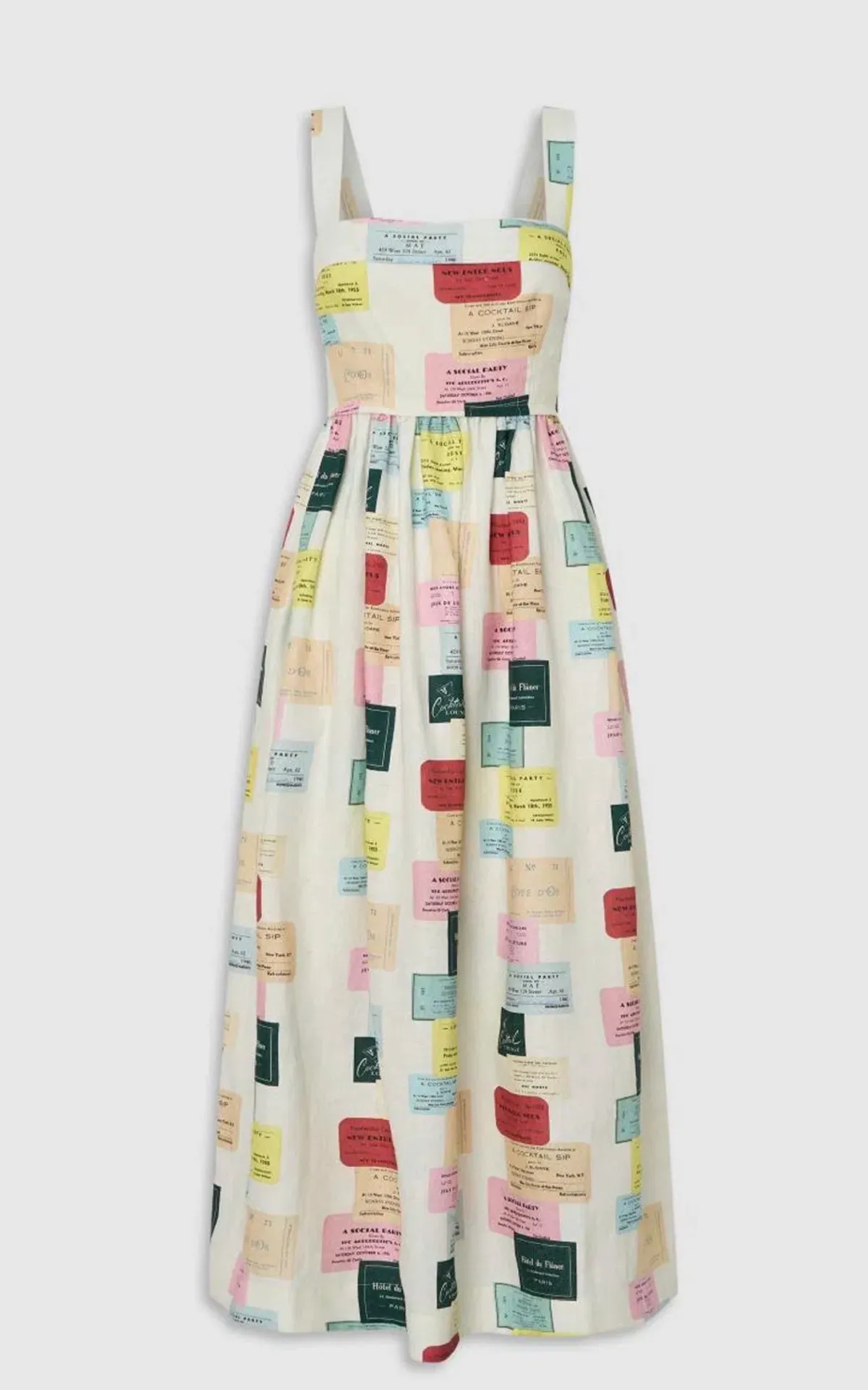 Oroton Invitation Print Sun Dress Sz z8 - Image 2