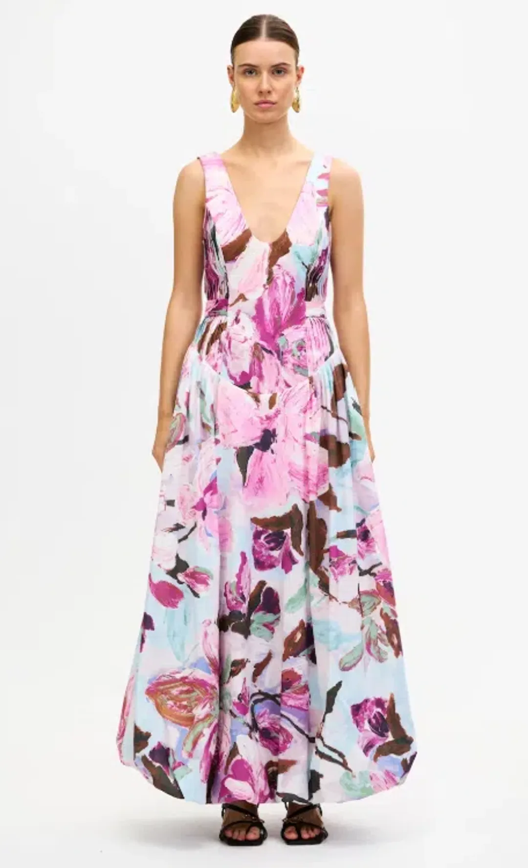 Acler Floral Flosh Maxi Dress - 10 for rent on The Volte - main image