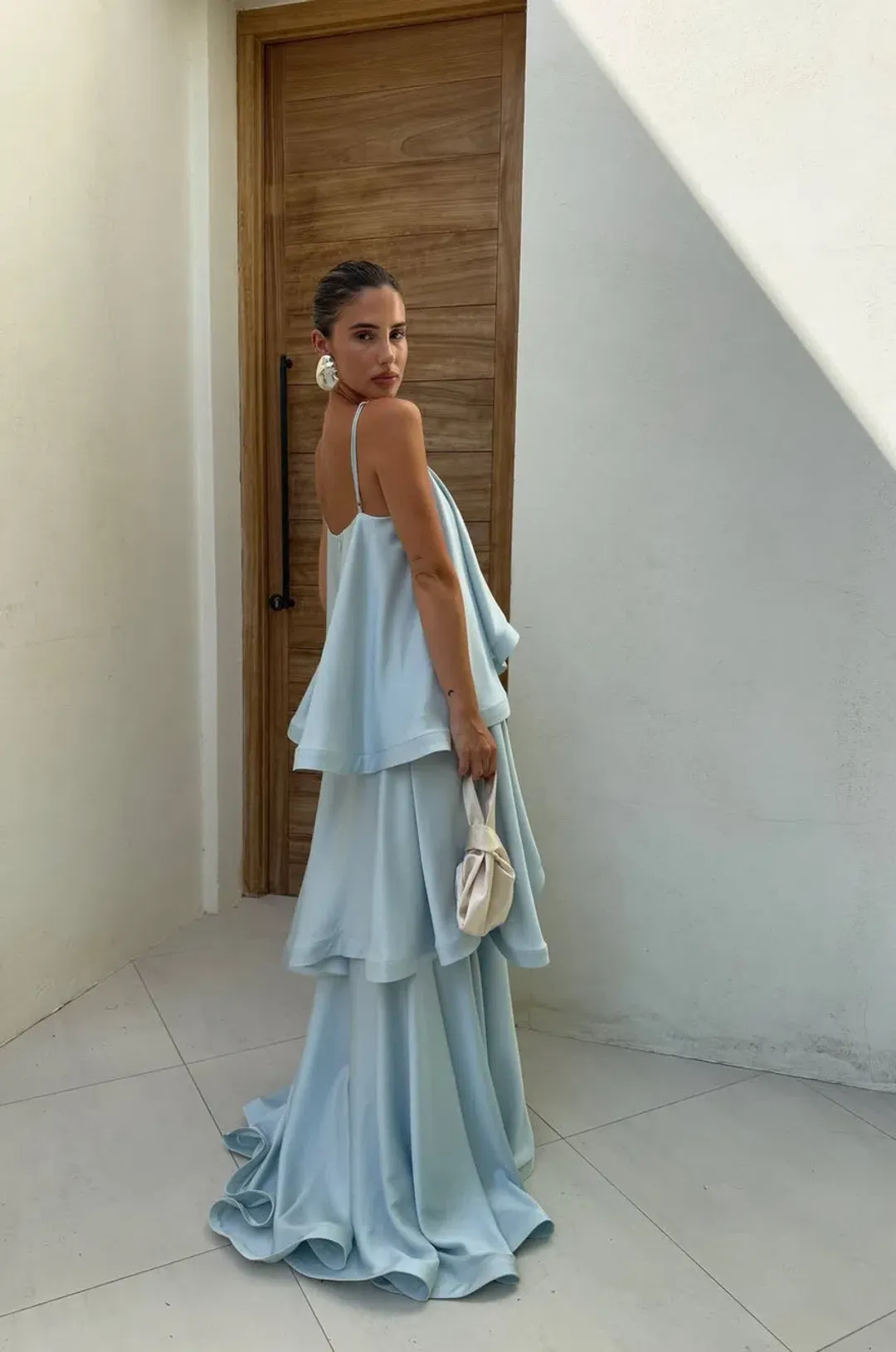 Elliat Tilly Dress in blue. Size medium.  for rent on The Volte - main image