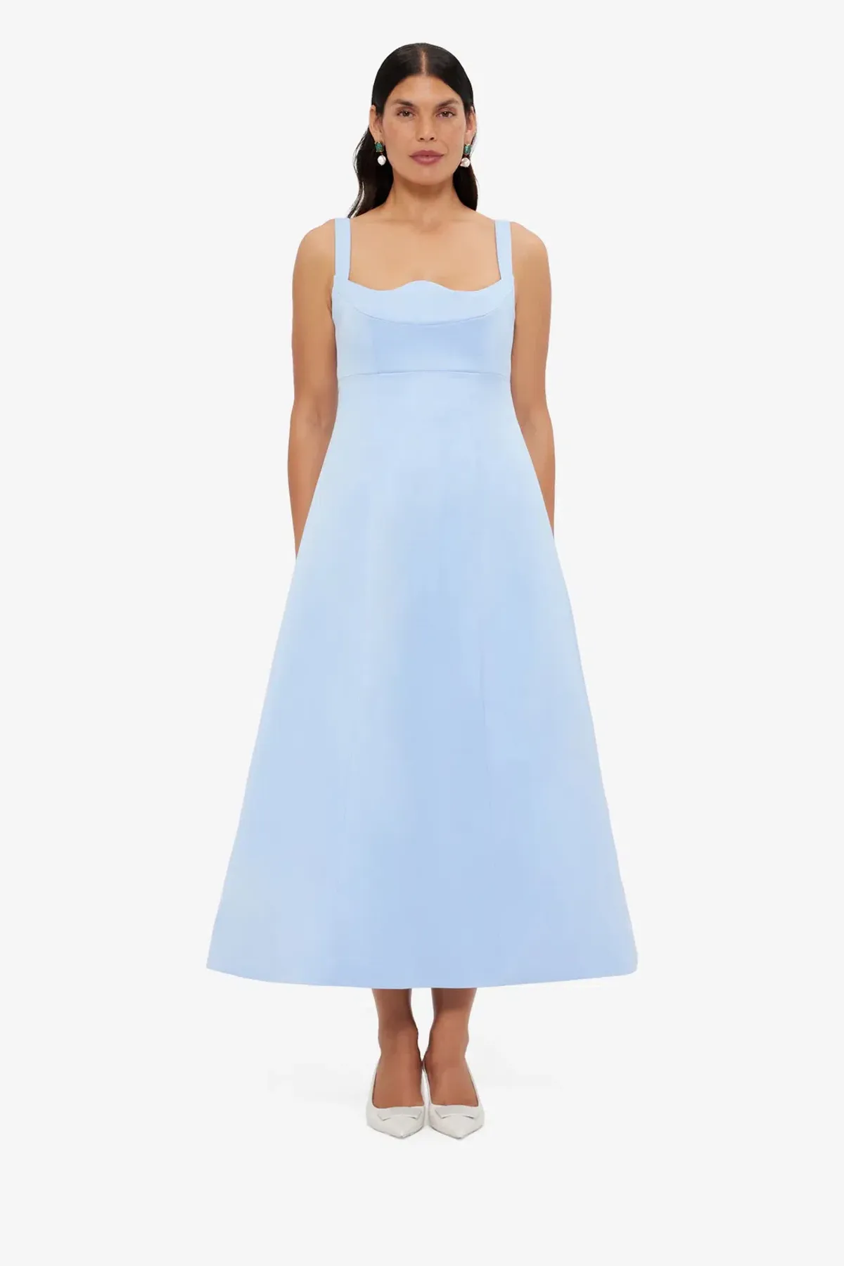 Leo Lin Odette Midi Dress; Sky blue; size 8 - Image 1
