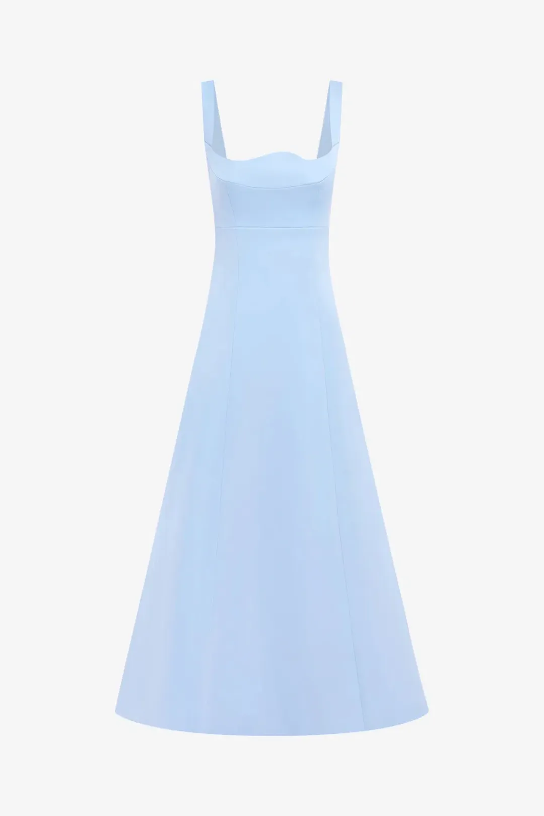 Leo Lin Odette Midi Dress; Sky blue; size 14 for rent on The Volte - main image