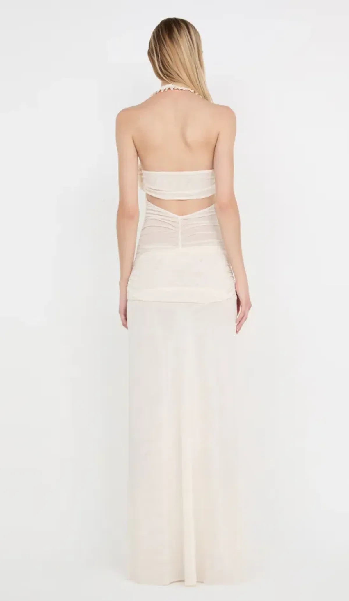 Bec & Bridge VIOLA SPIRAL MAXI DRESS BUTTERCREAM Size 8 - Image 3