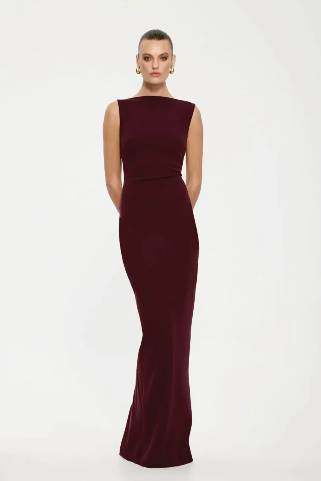 Effie Kats Verona Gown Wine XS (6) for rent on The Volte - main image
