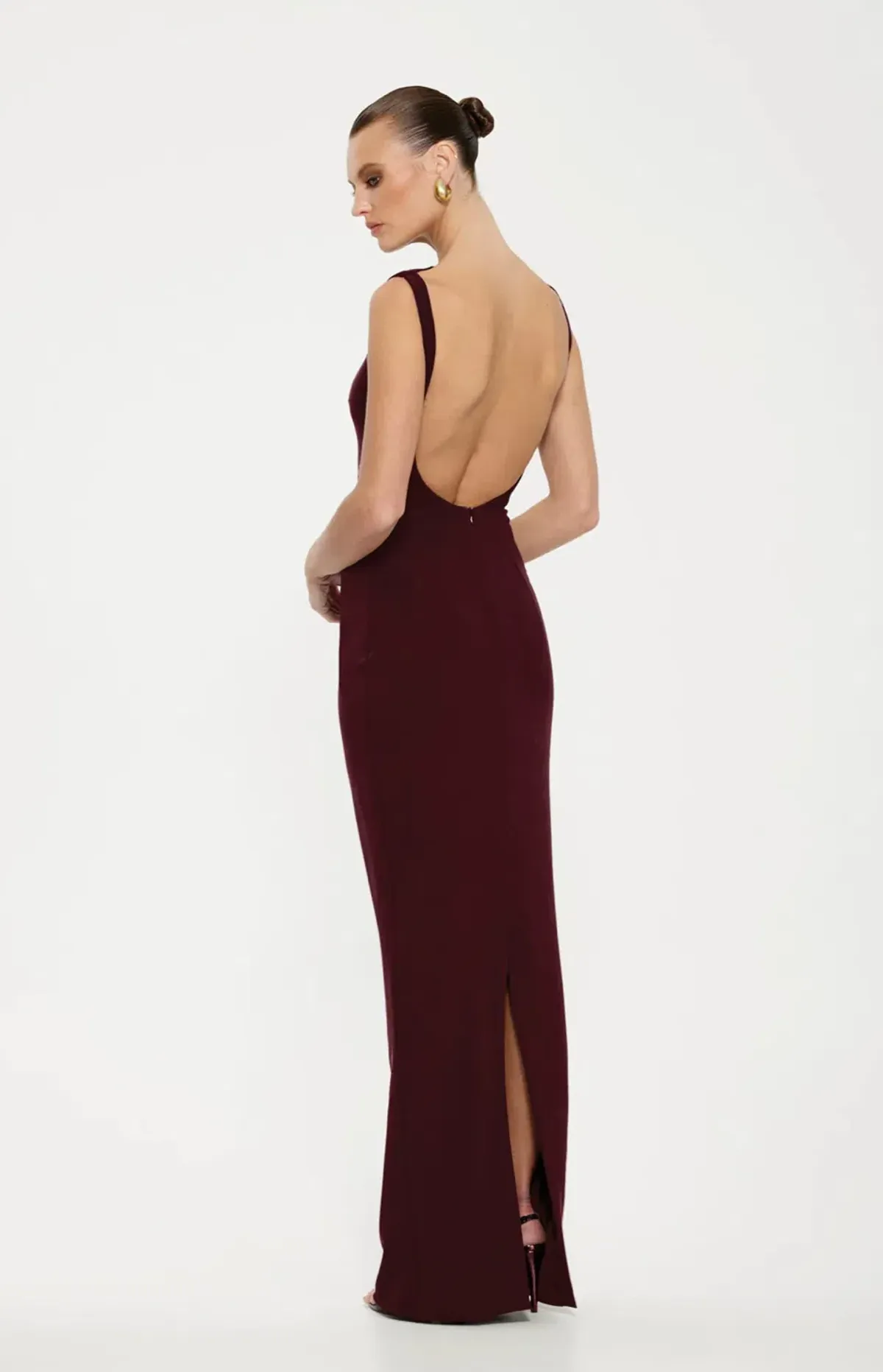 Effie Kats Verona Gown Wine size S (8) - Image 2