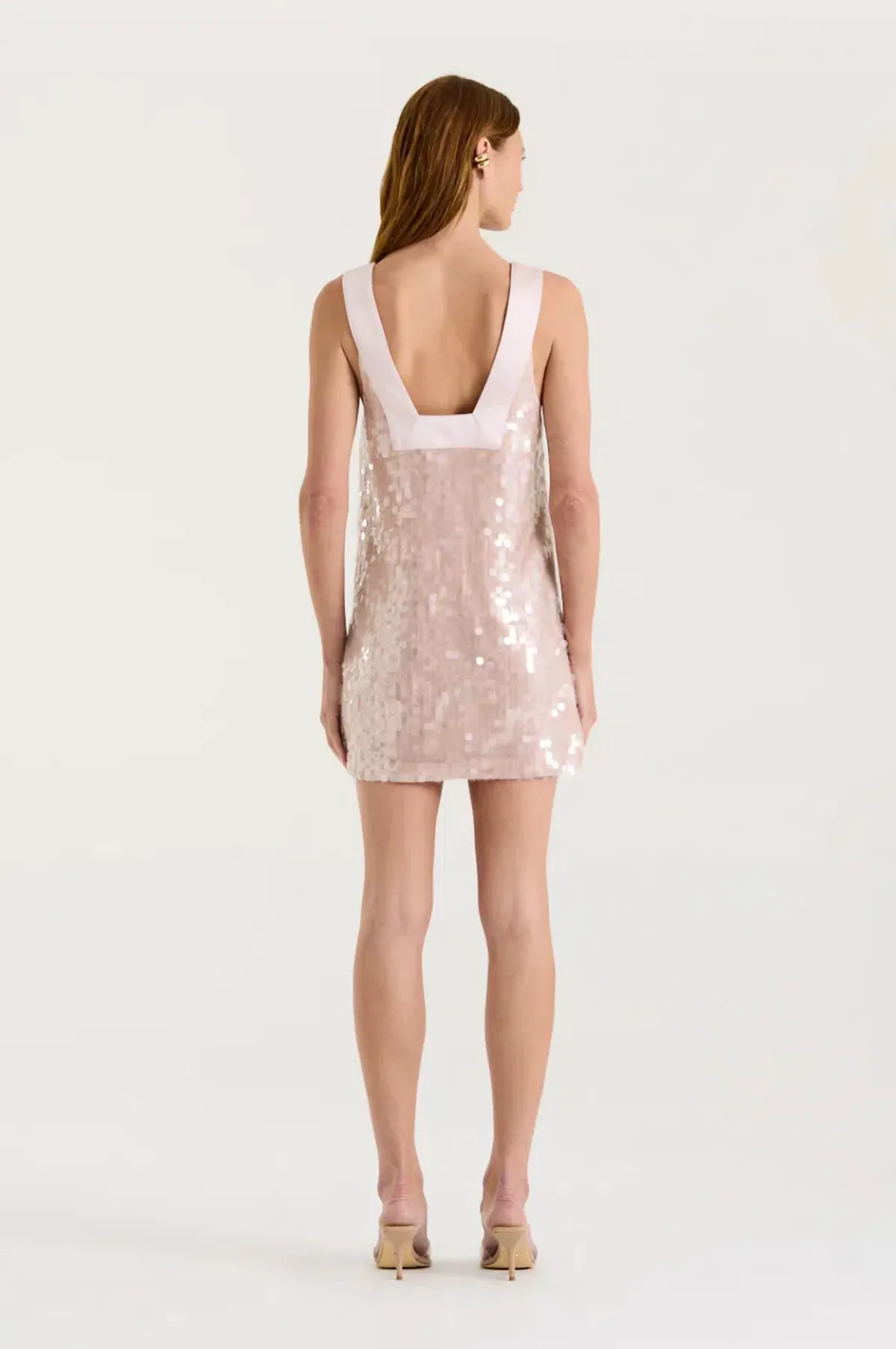 Henne Leanna Sequin Dress Shimmer Size 4 - Image 4