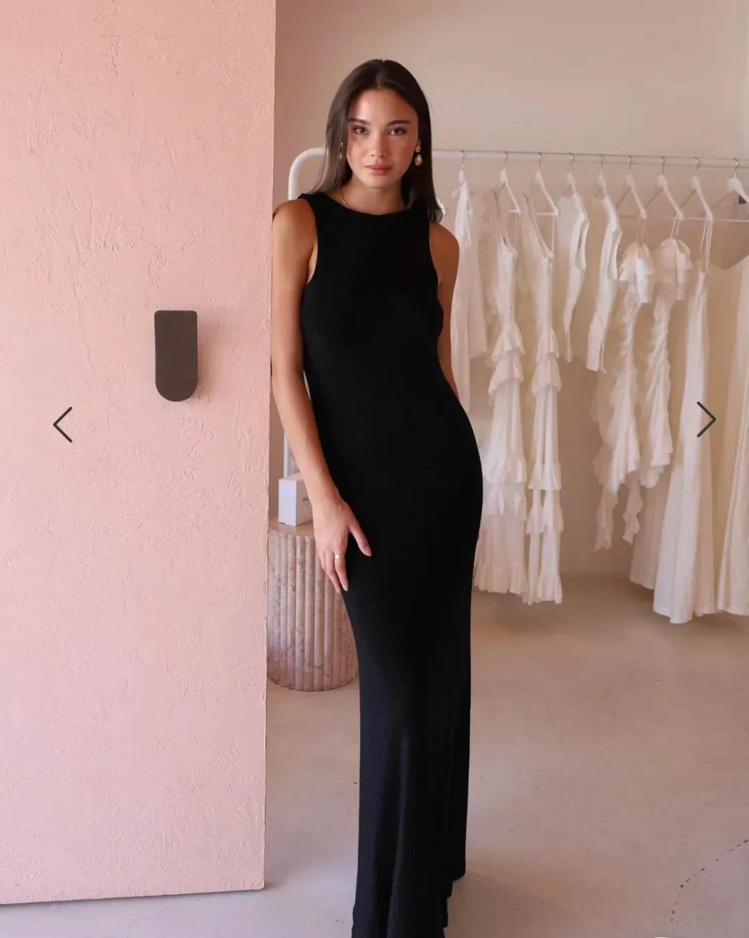 By Nicola Matisse Reversible Cowl Neck Dress in black- Size 14 for rent on The Volte - main image