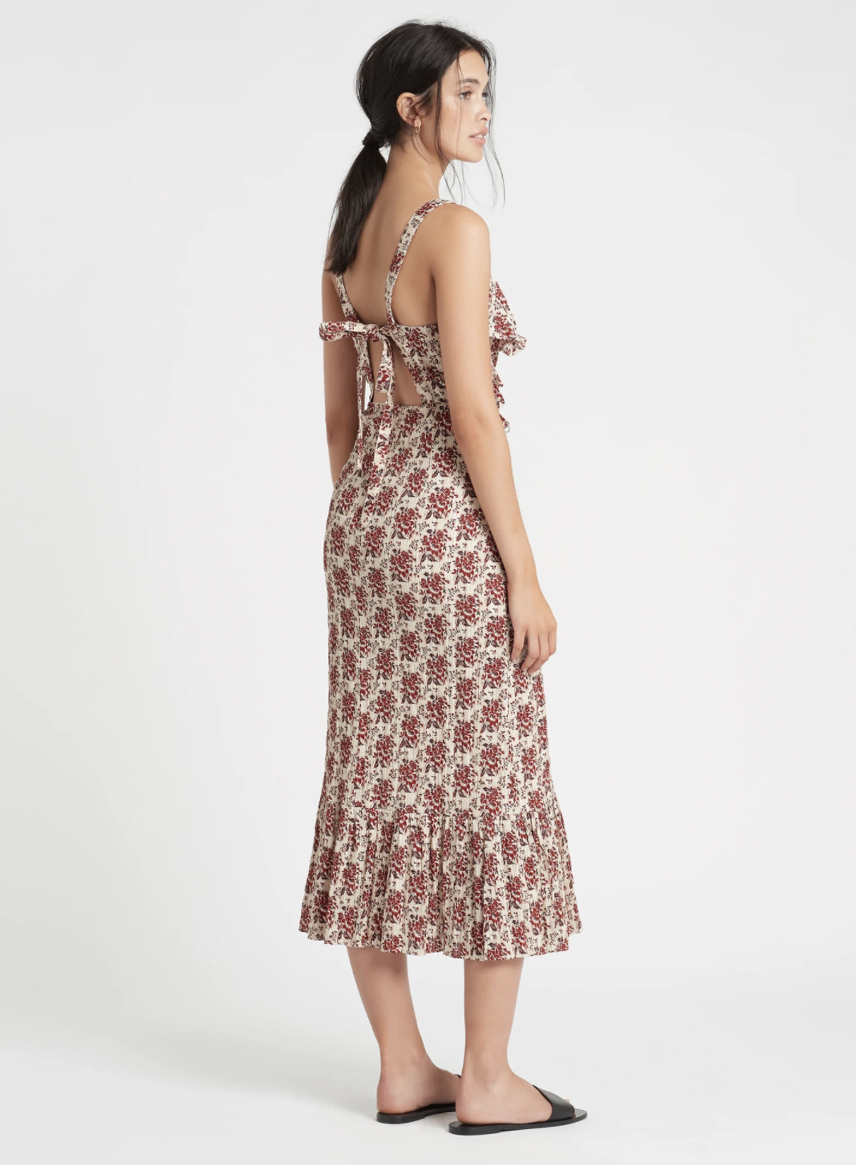 Sir The Label Floré Cut Out Dress Midi Floral | AU 10 - Image 3