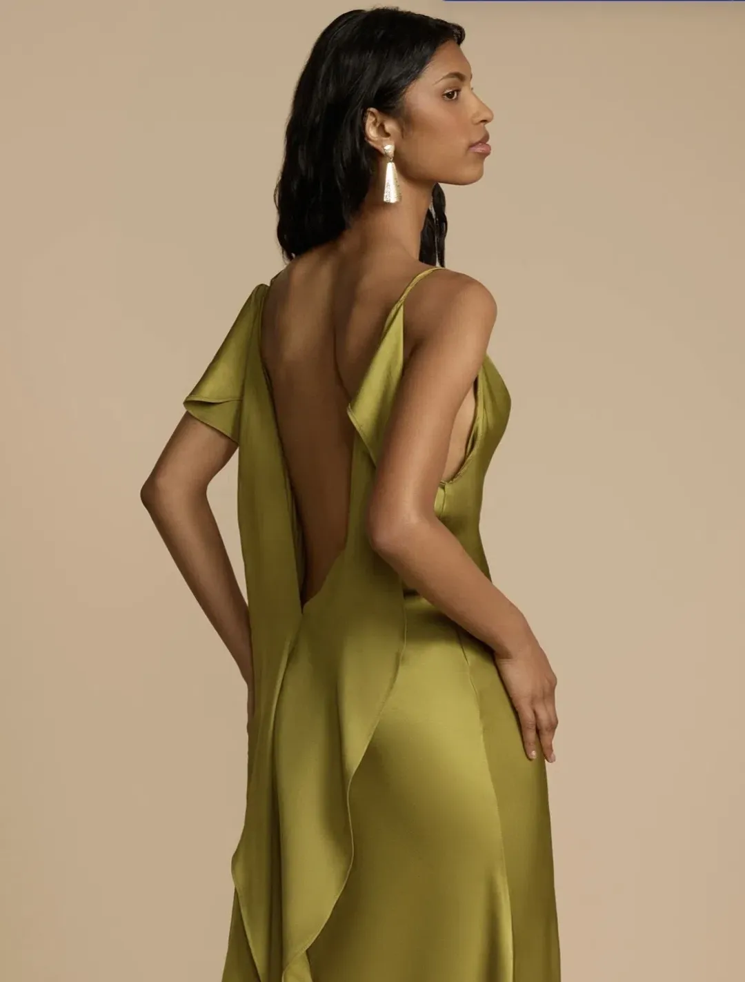 Arcina Ori, Odessa Dress, Pistachio, Size M / 10 for rent on The Volte - main image