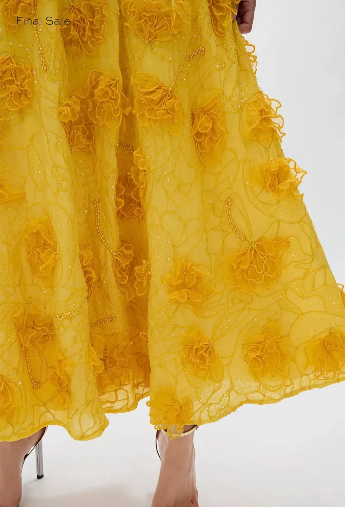 Rachel Gilbert Ianthe Dress Yellow 1/AU8 - Image 4